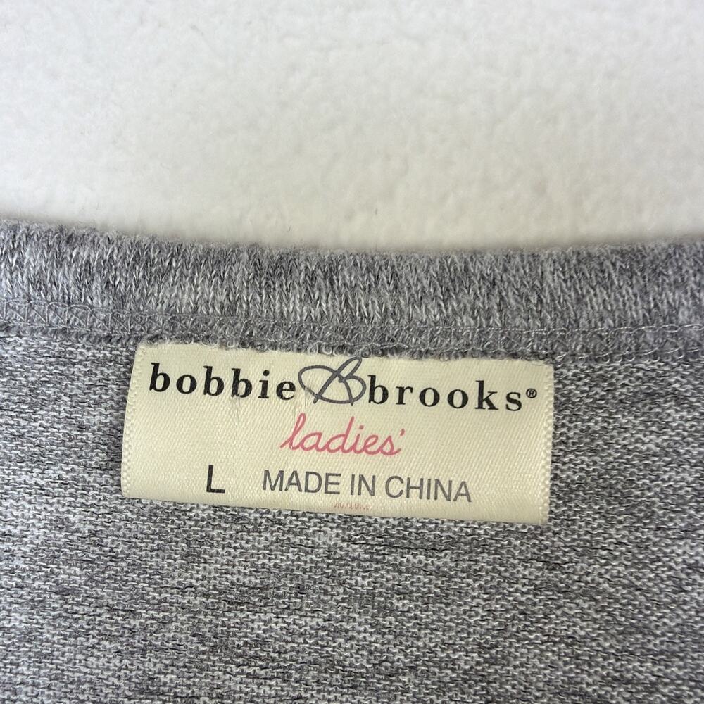 Bobbie Brooks women sweater dress grey large bohemian western romantic cottage - Picture 8 of 13